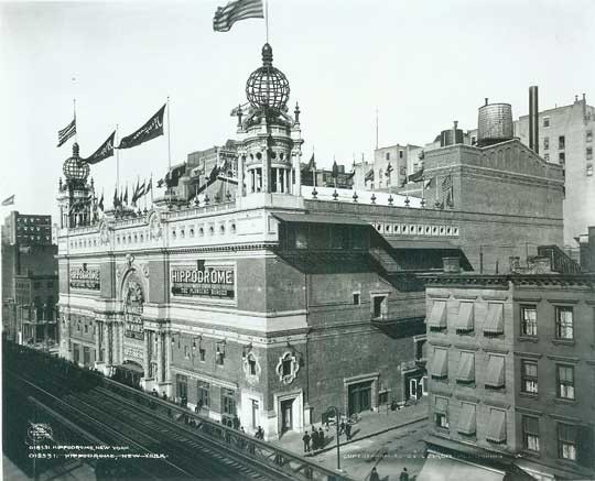 Hippodrome Theatre - Circa 1905. Bill Morrison collection, courtesy of the Shubert Archive.